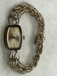 Elegant Vintage 1960s Ladies CROTON Mechanical Dress Watch With Ornate Band