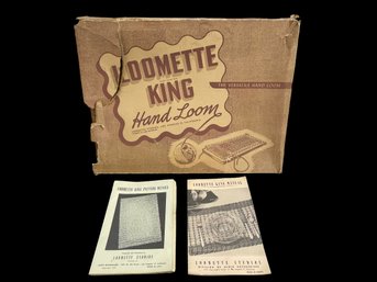 1950s Loomette King Hand Loom - With Original Instruction Manual & Pattern Booklet