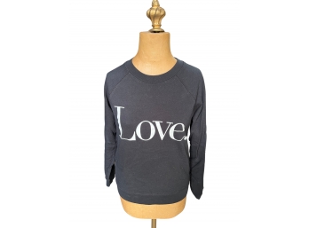 J. Crew 'Love' Sweatshirt - Grey/Black Size XS