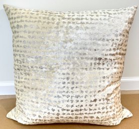 D.V. Kap Home Large Velvet Metallic Throw Pillow Purchased At Barneys New York