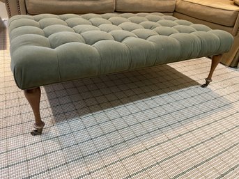 Charles Stewart Co. Green Tufted Ottoman