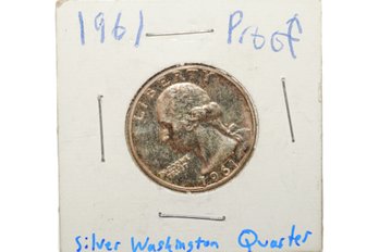 1961 Proof Silver Washington Quarter