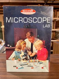 Vintage Skillcraft Microscope Lab W/ 450 Power Microscope