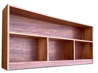 A Vintage Mahogany Veneer Shelf