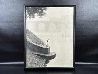 A Beautiful Vintage Framed Art Photo In Black & White By French Photographer Albert Monier #1