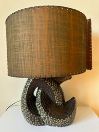 Vintage Ceramic Organic Shape Base Table Lamp