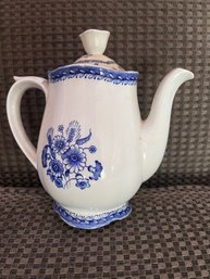 Gorgeous Blue & White Arabia Porcelain Coffee/ Teapot