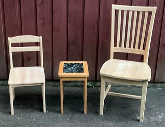 Chair And Side Table Lot