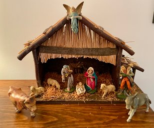 Vintage Creshe Nativity Scene