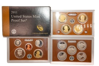 2011 United States Mint Proof Set W/ COA & Presidential Coins!