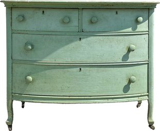 An Antique Painted Oak Chest Of Drawers By The George C. Flint Co. Of New York