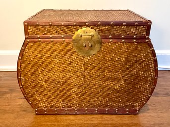 Woven Rattan Style Chest