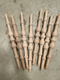 Group Of 8 NEW Maple Chair Turnings Lot # 2
