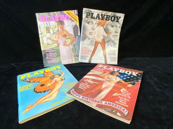 4 Piece Playboy Magazine Collection