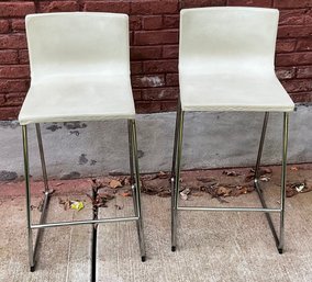 Set/2 Ivory Ikea Bernhard Barstools