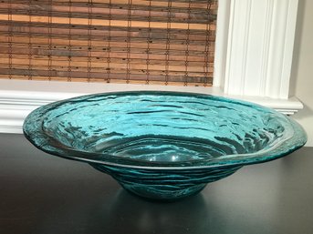 (2 Of 2) Paid $485 For This ANNIE GLASS Ultramarine Centerpiece / Bowl - Signed & Numbered 36/311 - WOW !