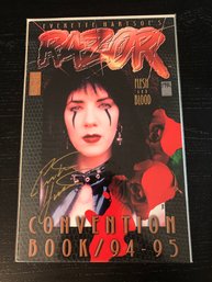 Razor Flesh And Blood Comic Signed Everette Hartsoe - Convention 1994-1995. 1742 Or 5000.  Lot 93
