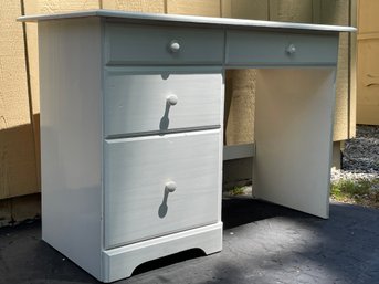 Painted White Pine Desk, Made In Canada