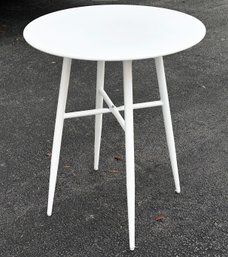 A Modern Metal Bistro Table