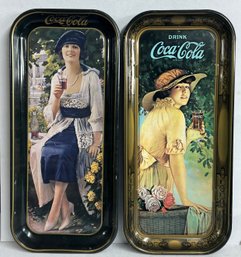 2 Tin Coca-cola Trays