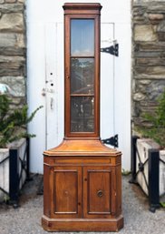 An Unusual Early 20th Century Built In Style Corner Cabinet