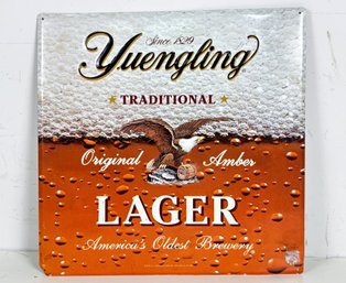 A Retro Yuengling Metal Beer Sign