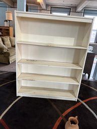 Heavy White Painted Bookshelf