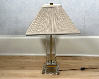 Another Very Stylish, Fine Quality Vintage Table Lamp With A Heavy Crystal Body