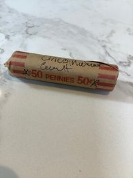 Lincoln Wheat Pennies Roll 124