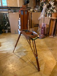 2 Portable Artist Easels By Trident, Model 12.605, Made In Brazil