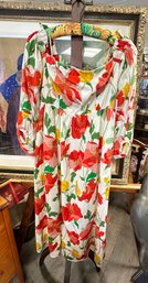 Unworn With Tag - Excellent Floral - Off The Shoulder Midi Dress Hyacinth House Size S Flower Design