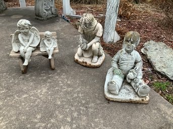 Collection Of Concrete Garden Statues