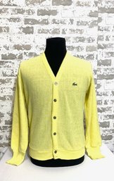 Vintage Mens Izod Lacoste Cardigan Sweater