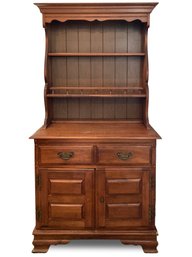 A Vintage American Maple Petit Server With Plate Rack Shelves