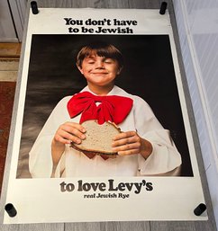 Levys Real Jewish Rye NYC Subway Advertising Poster