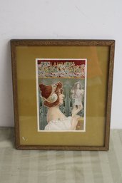 Vintage Framed Print.