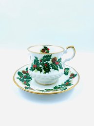 Vintage Queen's England Rosina China Yuletide Teacup