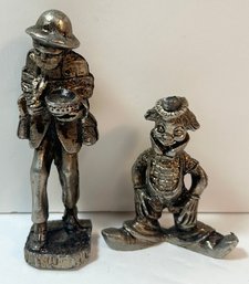 Lot Of 2 Small Metal Figures