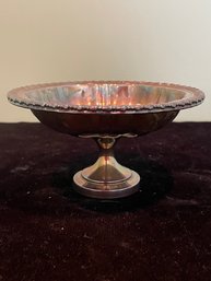 Oneida Silversmiths Silver Plate Footed Pedestal Serving Candy Dish