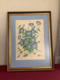 Rufina Sexton Signed Morning Glory Framed Art