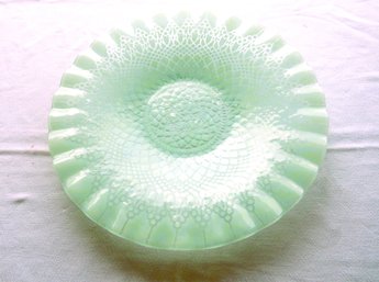 Sydenstricker Pale Green Fused Glass Platter