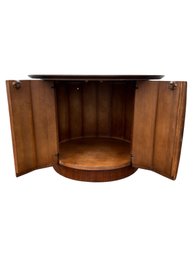 Lane Mid Century Round Storage End Table