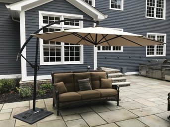 CRATE & BARREL 10 Ft Cantilever Umbrella