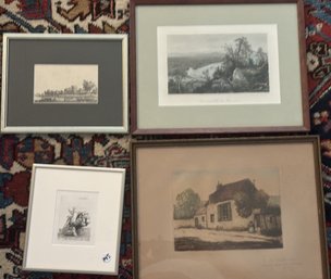 FOUR VICTORIAN PRINTS