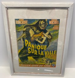 Framed Vintage Movie Poster In French