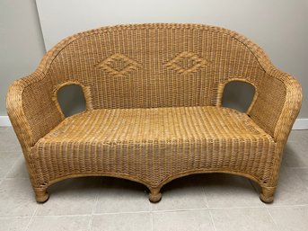 Wicker Settee.