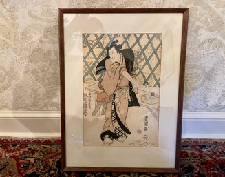 Utagawa Toyokuni II (Japanese, 1777-1835) Framed Japanese Woodblock Print