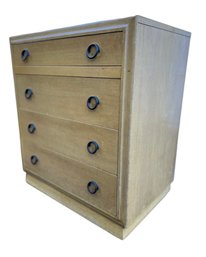 Mid Century LOT ONE OF TWO - Modern Dresser Bachelor Chests - Large  Ring Handles.