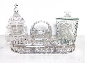 A Collection Of Waterford Crystal - Includes Ice Bucket And Lidded Candy Dish