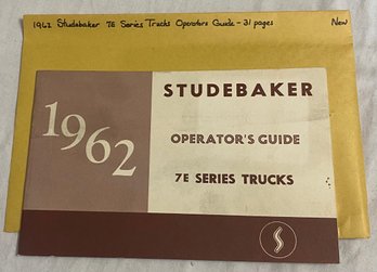 1962 Studebaker 7E Series Trucks Operators' Guide